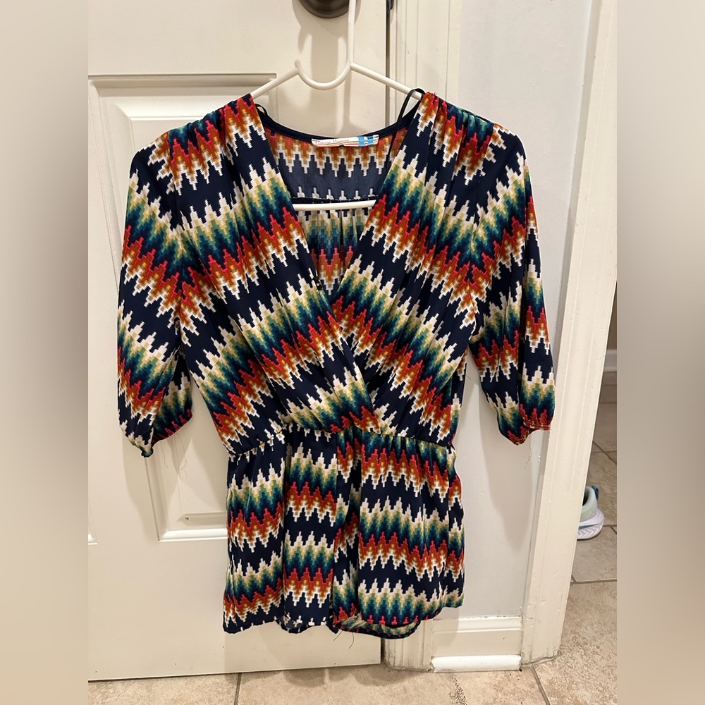 Vintage Havana girls multicolored romper - size XL